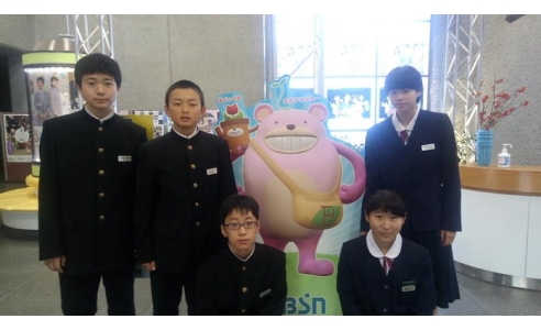 BSN社内見学 新潟市立新津第二中学校